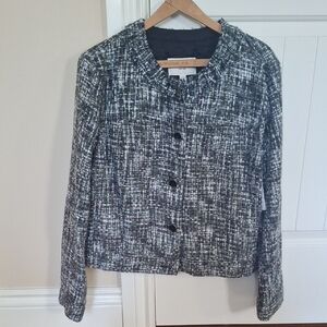 Chic Black and White Women's Jacket